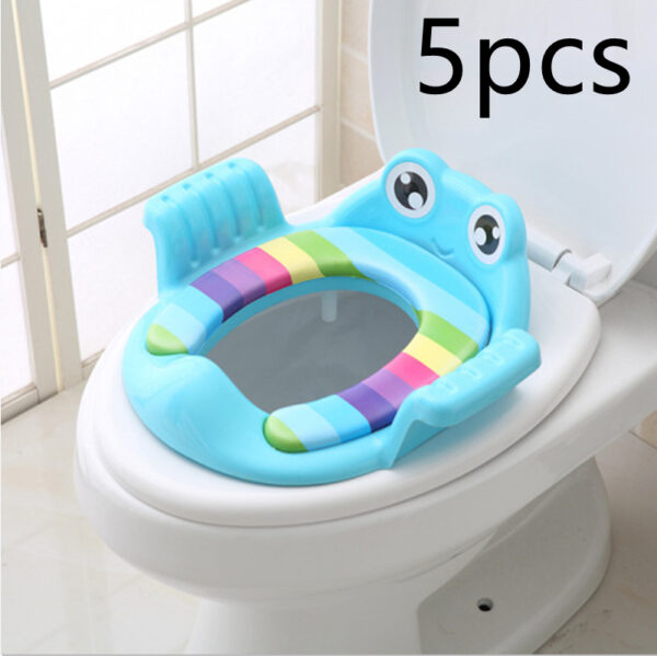 Baby Children Toilet Build-In Potty Training Seat Burr-Free - Image 6