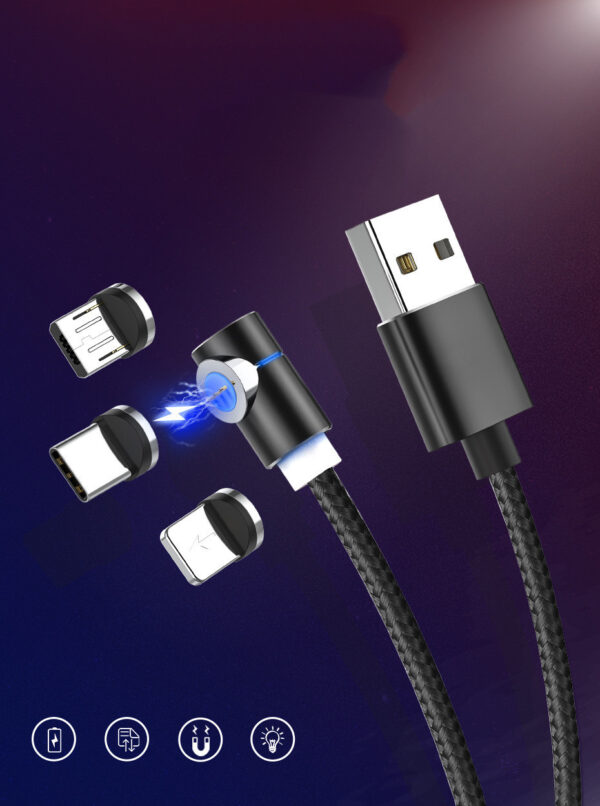 Magnetic Cable LED Magnet Charger Cable USB Cable & USB Type-C USB C - Image 5